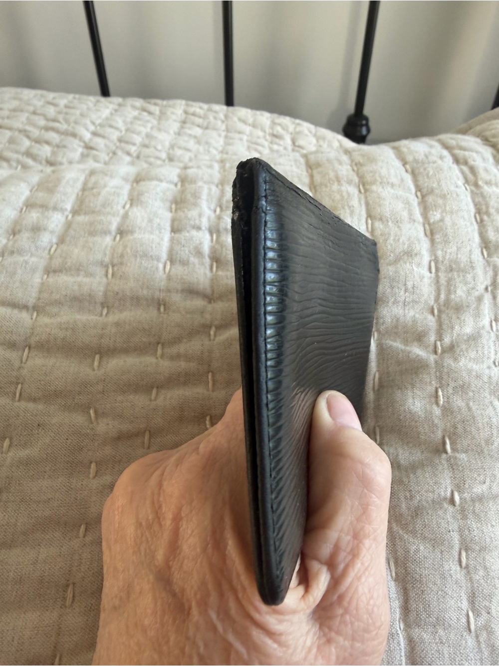 Louis Vuitton Black Epi Leather Card Holder/Wallet - Picture 6 of 13
